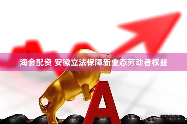 海会配资 安徽立法保障新业态劳动者权益