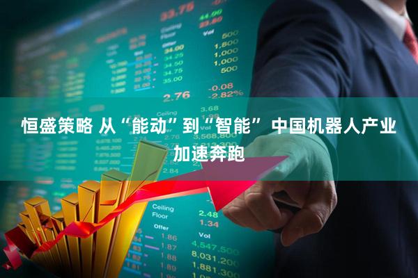 恒盛策略 从“能动”到“智能” 中国机器人产业加速奔跑