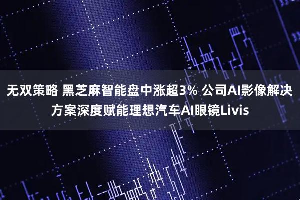 无双策略 黑芝麻智能盘中涨超3% 公司AI影像解决方案深度赋能理想汽车AI眼镜Livis