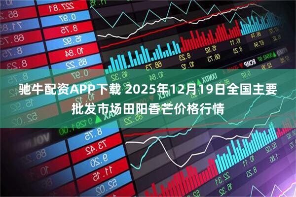 驰牛配资APP下载 2025年12月19日全国主要批发市场田阳香芒价格行情